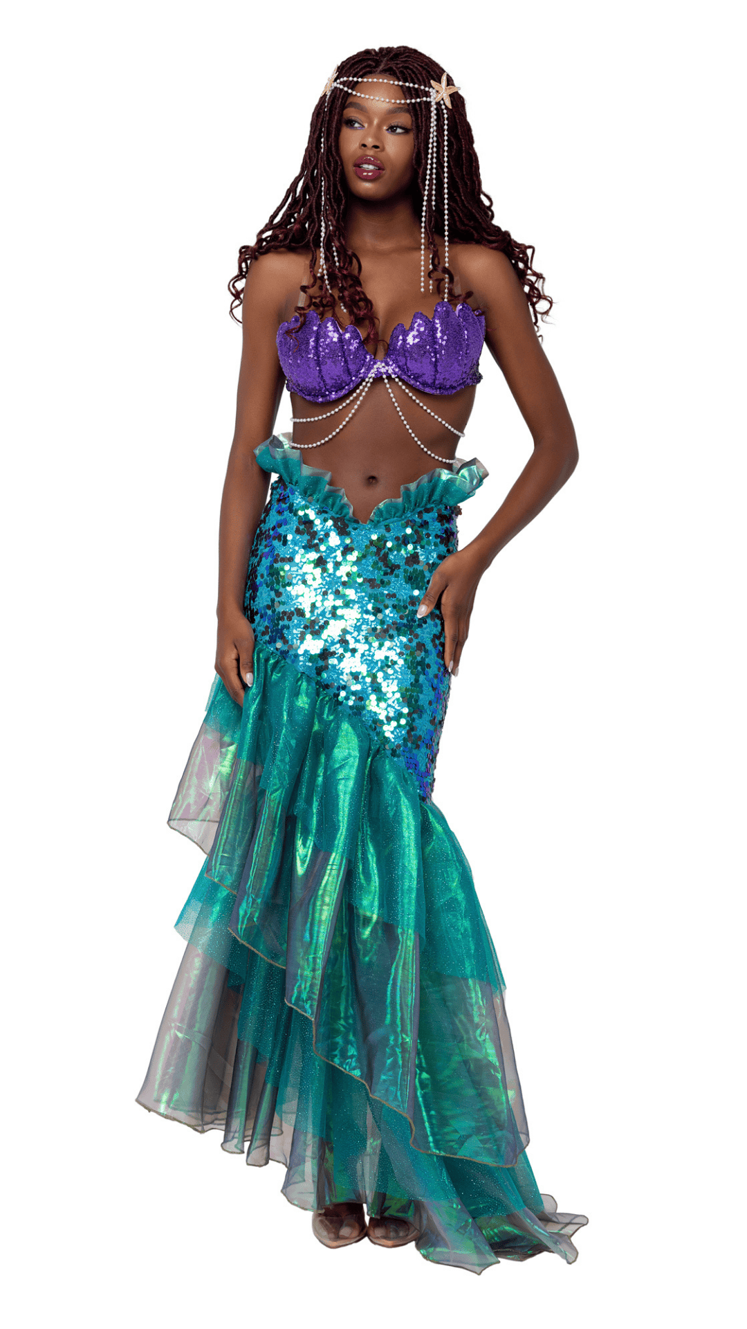 Naughty Kitten Clothing Mesmerizing Mermaid Costume Front View Halloween Costume