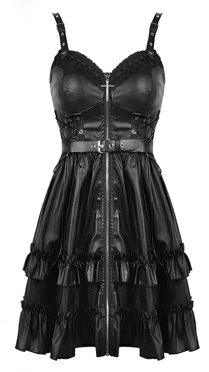 Naughty Kitten Clothing Midnight Covenant Dress Front View Alternative Gothic Women's Wear