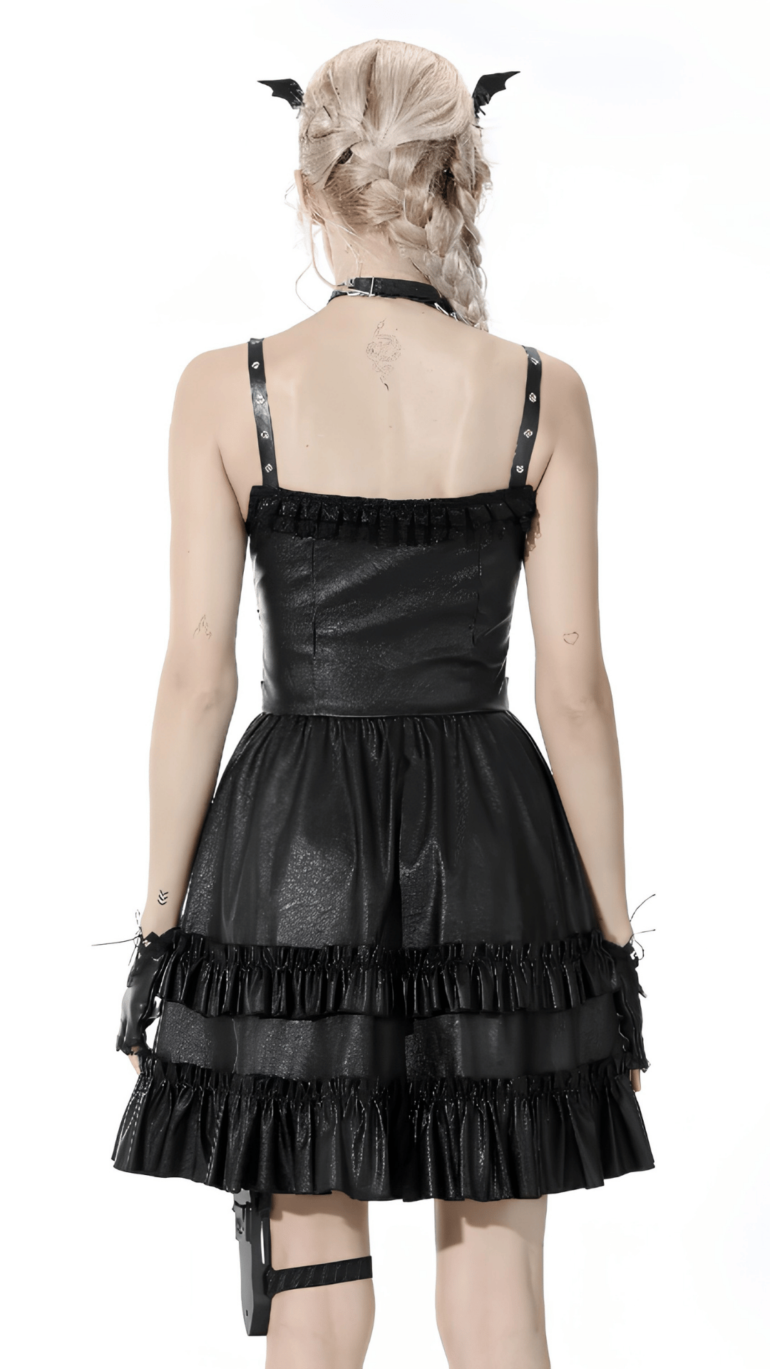 Naughty Kitten Clothing Midnight Covenant Dress Rear View Alternative Gothic Women's Wear