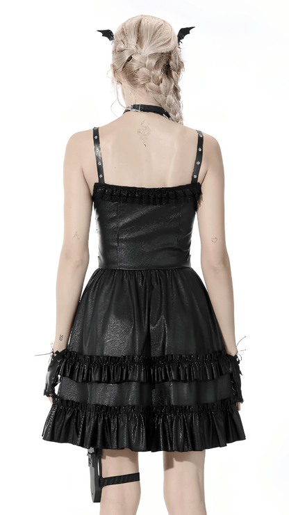Naughty Kitten Clothing Midnight Covenant Dress Rear View Alternative Gothic Women's Wear