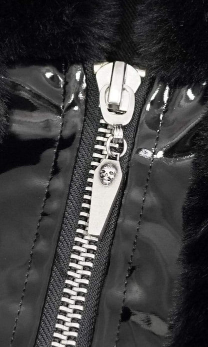 Naughty Kitten Clothing Midnight Mischief Kitten Jacket C;ose Up View Alternative Women's Gothic Fashion