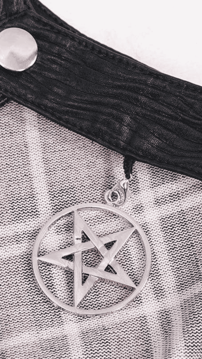 Midnight Ritual Plaid Dress Close