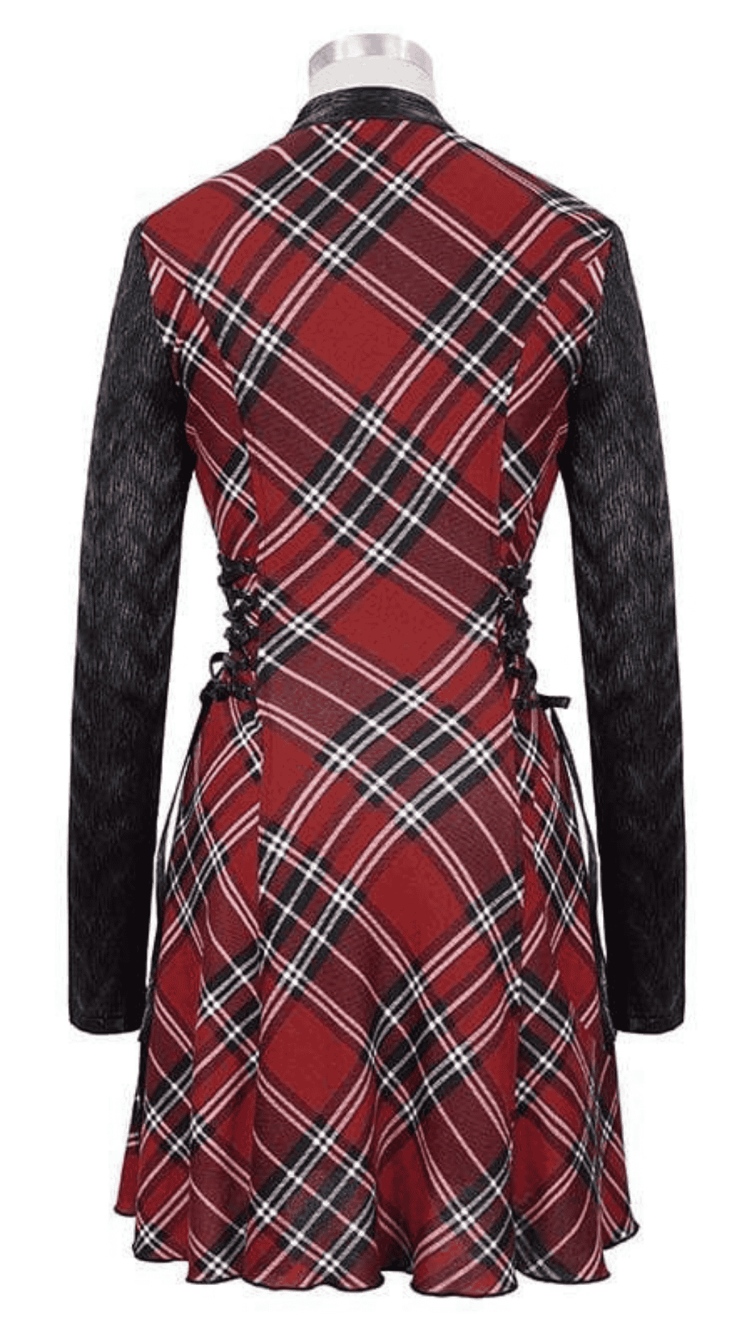 Midnight Ritual Plaid Dress Close