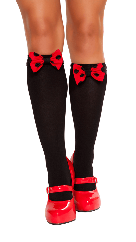 Naughty Kitten Mouse Bows for Stockings Front View Halloween Costume Accessories