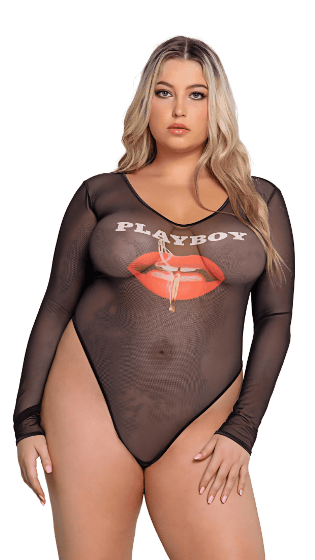 Naughty Kitten Clothing Playboy Cover Girl Teddy November 2013 Front View Playboy Plus Size Lingerie 