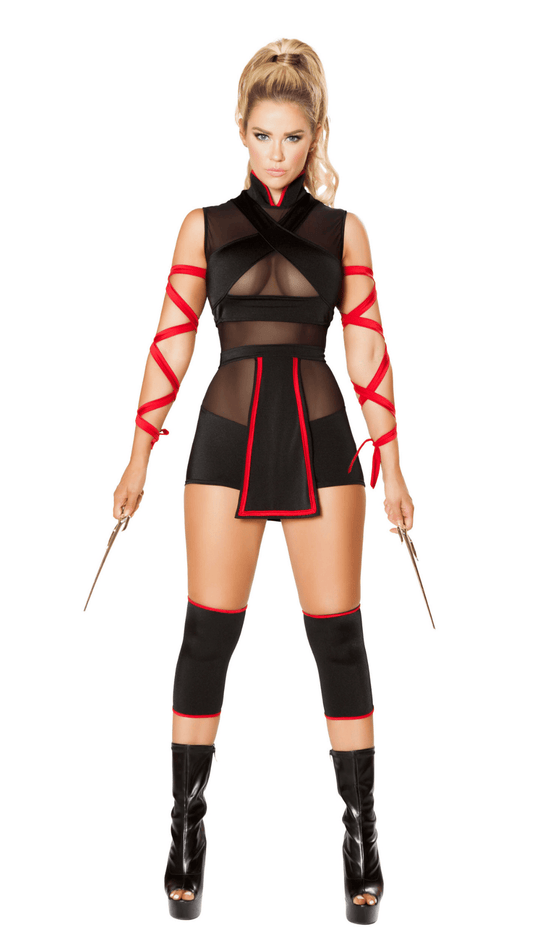 Naughty Kitten Clothing Ninja Striker Costume Front View Halloween Costume