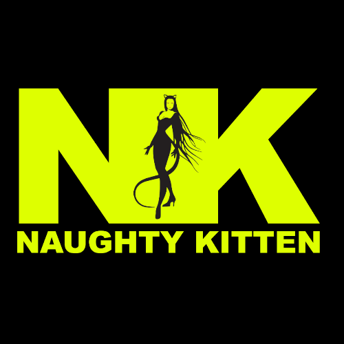 Naughty Kitten Clothing Green and Black Main Logo