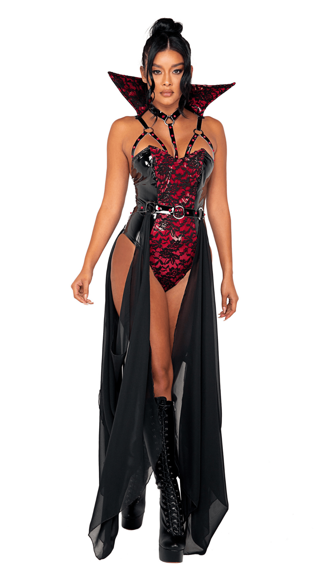 Naughty Kitten Clothing Piercing Beauty Vampire Costume Front View Halloween Costume