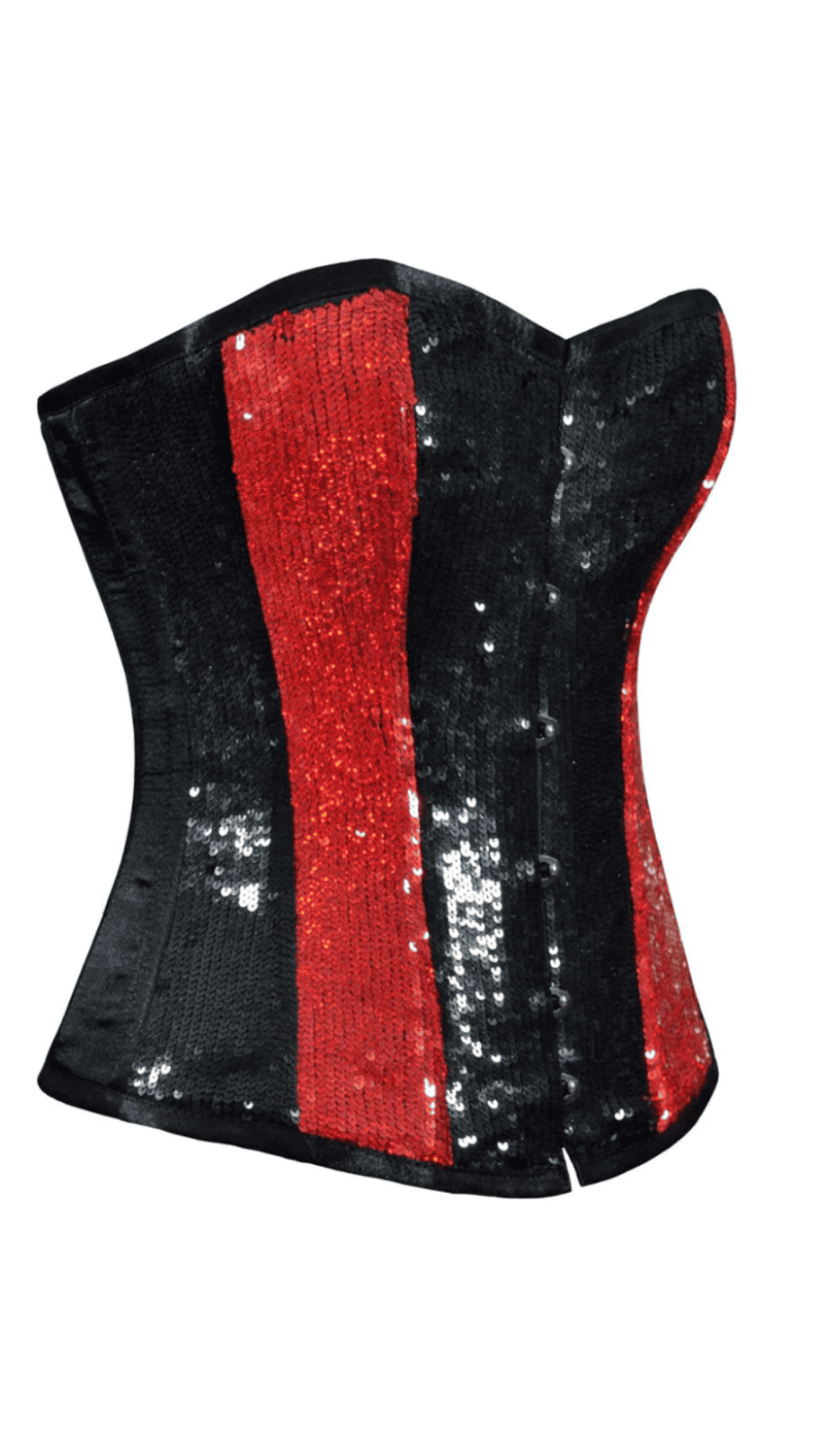 Naughty Kitten Clothing Piper Sequin Panel Corset Side View