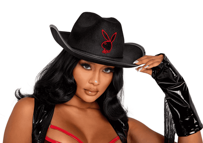 Naughty Kitten Clothing Playboy Buckaroo Cowgirl Costume Front View Playboy Costume