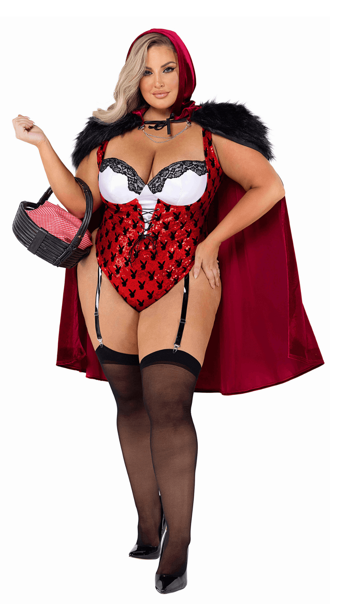 Naughty Kitten Clothing Playboy Enchanted Forest Costume Front View  Playboy Costume Plus Size
