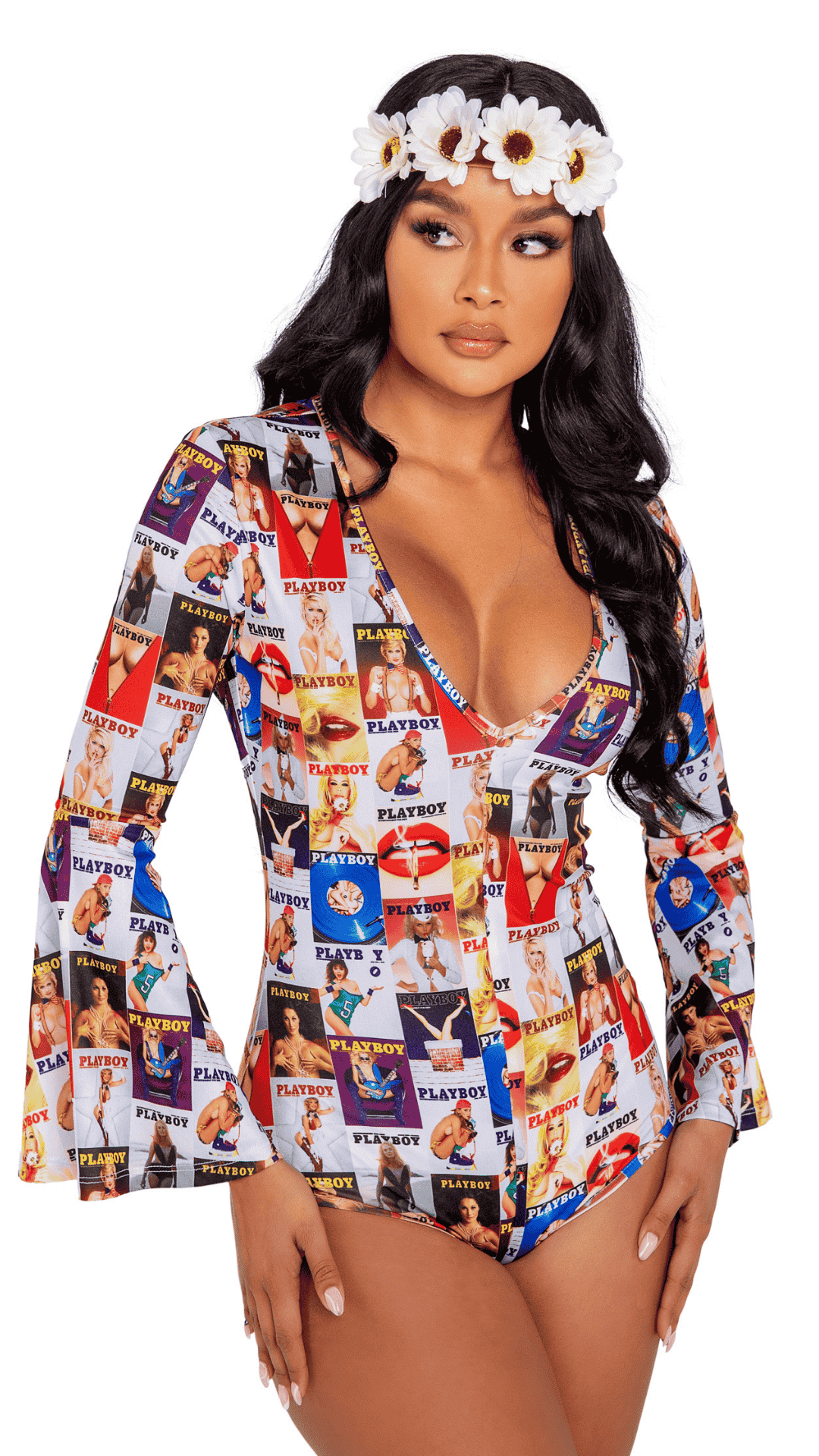 Naughty Kitten Clothing Playboy Groovy Babe Costume Front View playboy Costume