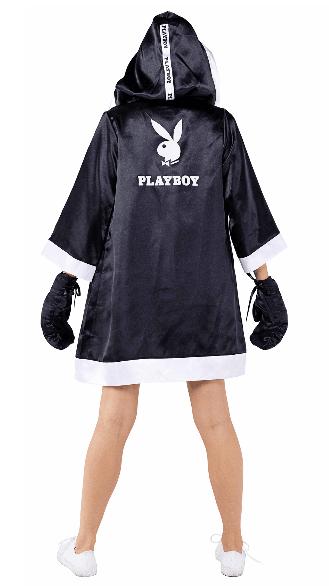 Naughty Kitten Clothing Playboy Knock-Out Boxer Costume Rear View Playboy Costume
