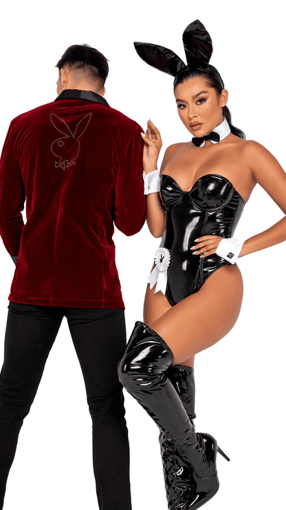Naughty Kitten Clothing Playboy Seductress Bunny Costume Front View Playboy Costume