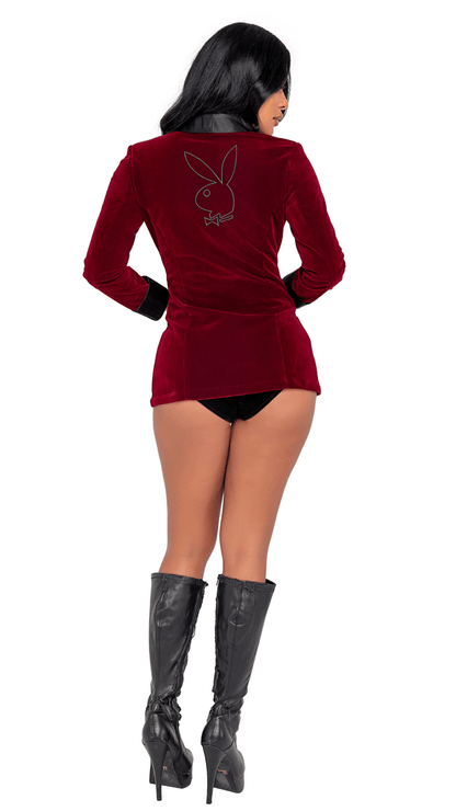 Naughty Kitten Clothing Playboy Smoke Lounge Madam Costume Rear View Playboy Costume