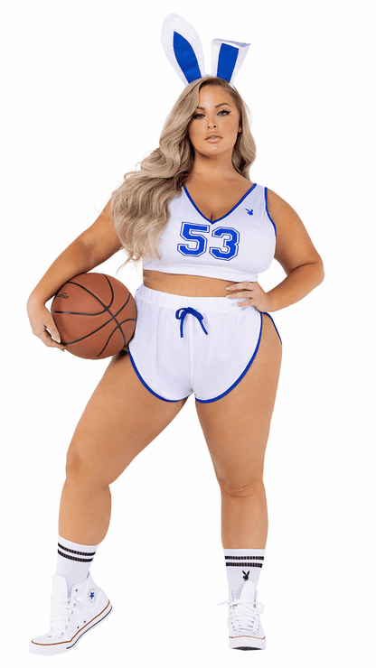 Naughty Kitten Clothing Playboy Sport Costume  Front View Playboy Costume Plus Size