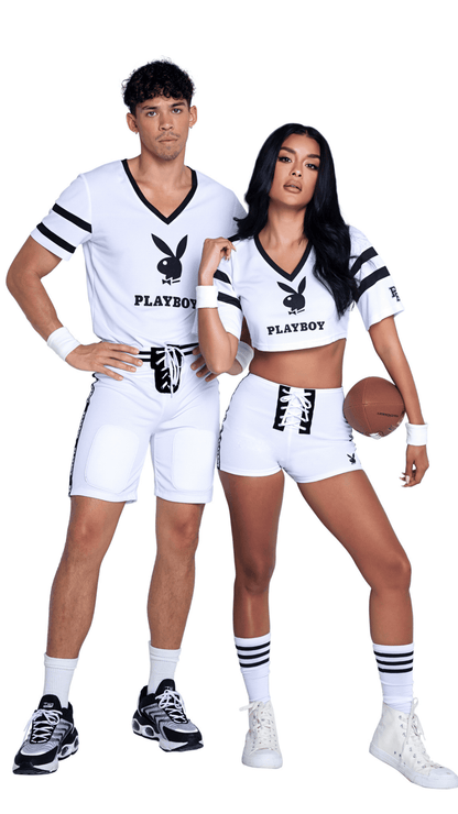 Naughty Kitten Clothing Playboy Sporty Football Player Costume Front View  Couple Playboy Costume