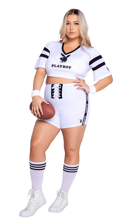 Naughty Kitten Clothing Playboy Sporty Football Player Costume Front View  Couple Playboy Costume Plus Size