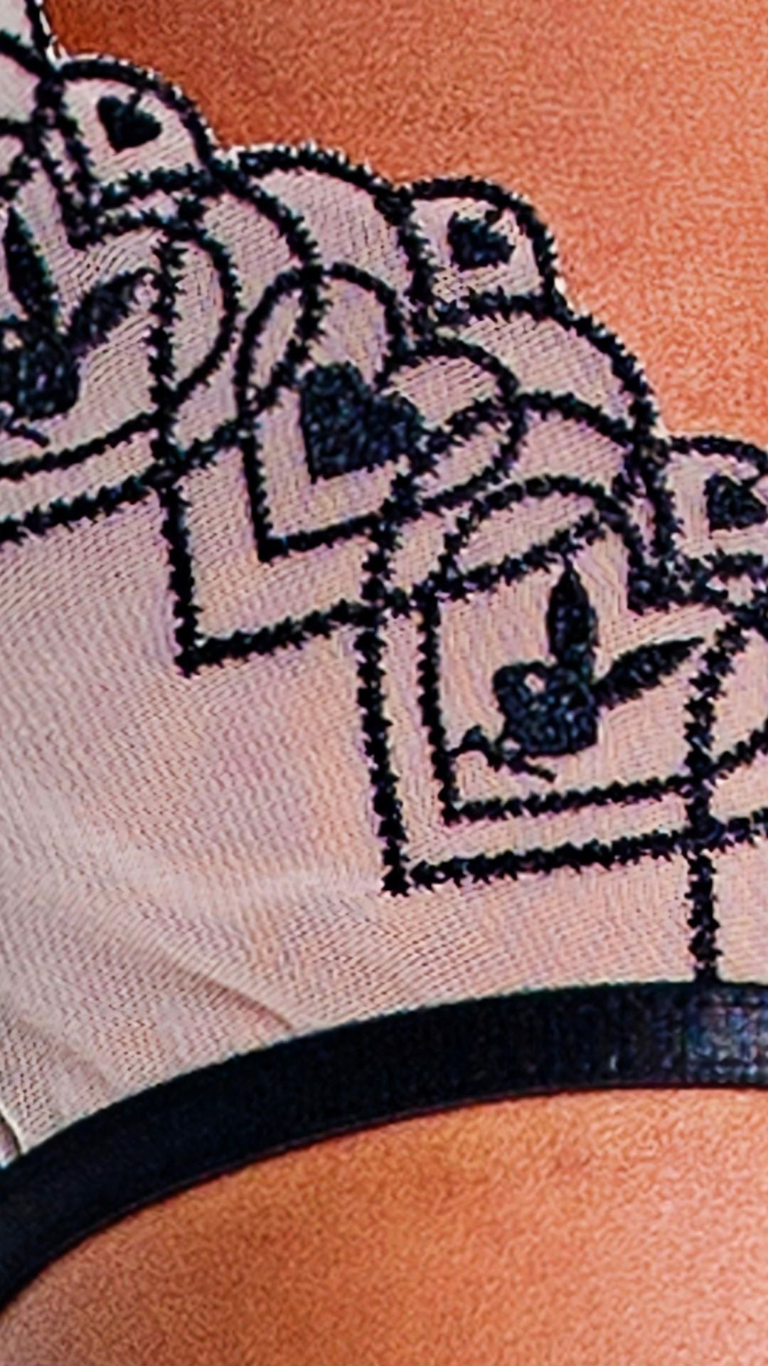 Naughty Kitten Clothing Playboy Bunny Kiss 3-Piece Chaps Set Close Up View Playboy Lingerie