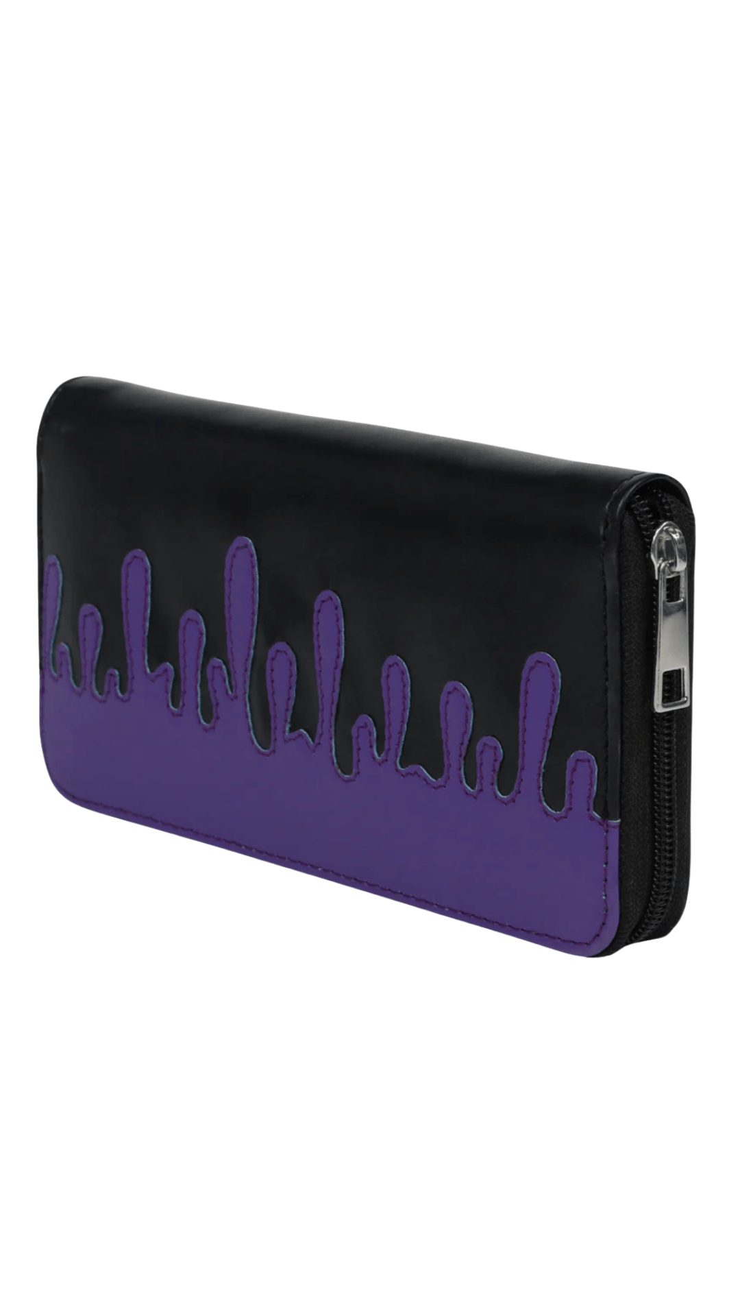 Naughty Kitten Clothing Purple Drip Purse Side View Alternative Gothic Accessories