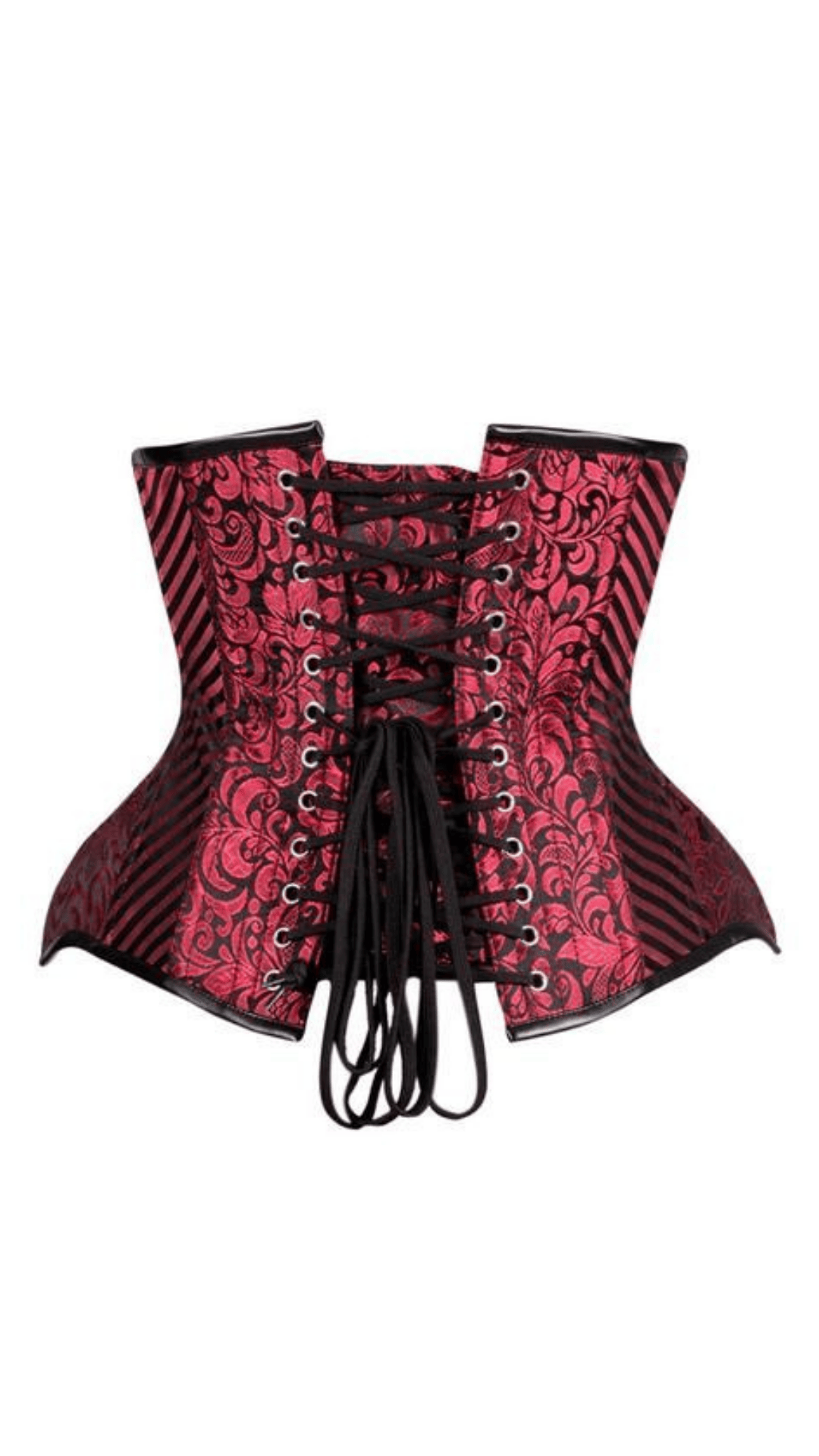 Naughty Kitten Clothing Raquel Deluxe Under Bust Corset Rear View Front View
