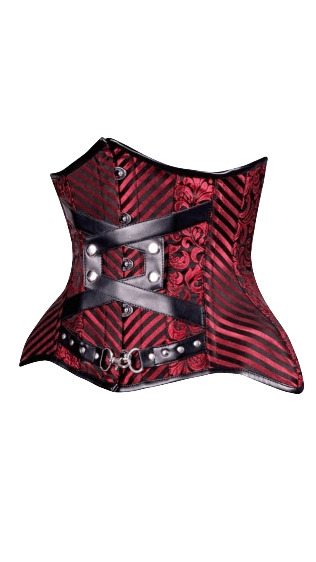 Naughty Kitten Clothing Raquel Deluxe Under Bust Corset Side View Front View