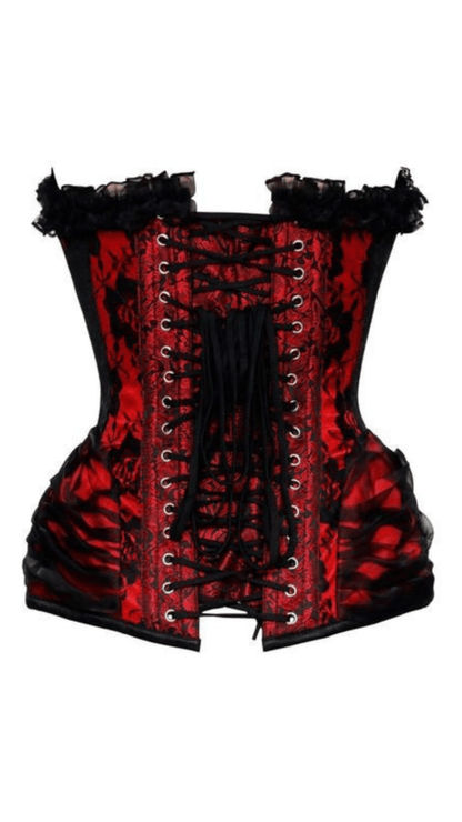 Naughty Kitten Roxy Zipper Detail Corset Rear View