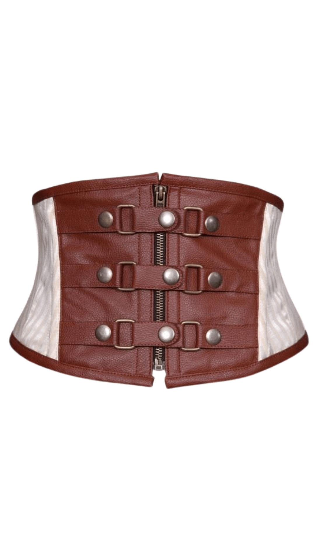 Naughty Kitten Ryleah Steampunk Corset Belt Front View