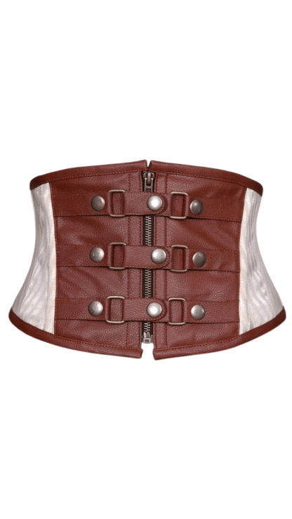 Naughty Kitten Ryleah Steampunk Corset Belt Front View