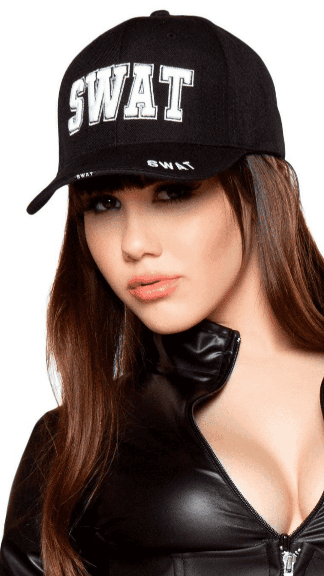 Naughty Kitten Accessories SWAT Cap Front View Costume Accessories