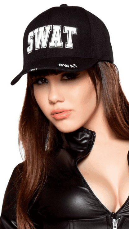 Naughty Kitten Accessories SWAT Cap Front View Costume Accessories