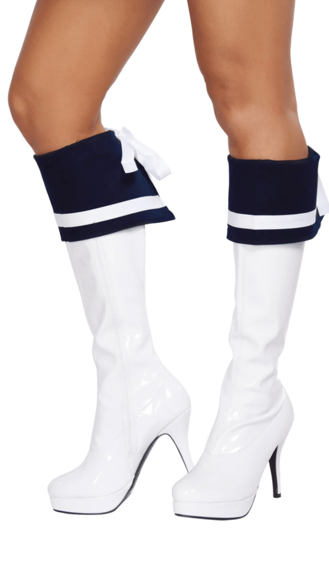 Naughty Kitten Halloween Costume Accessories Sailor Boot Cuffs Front View
