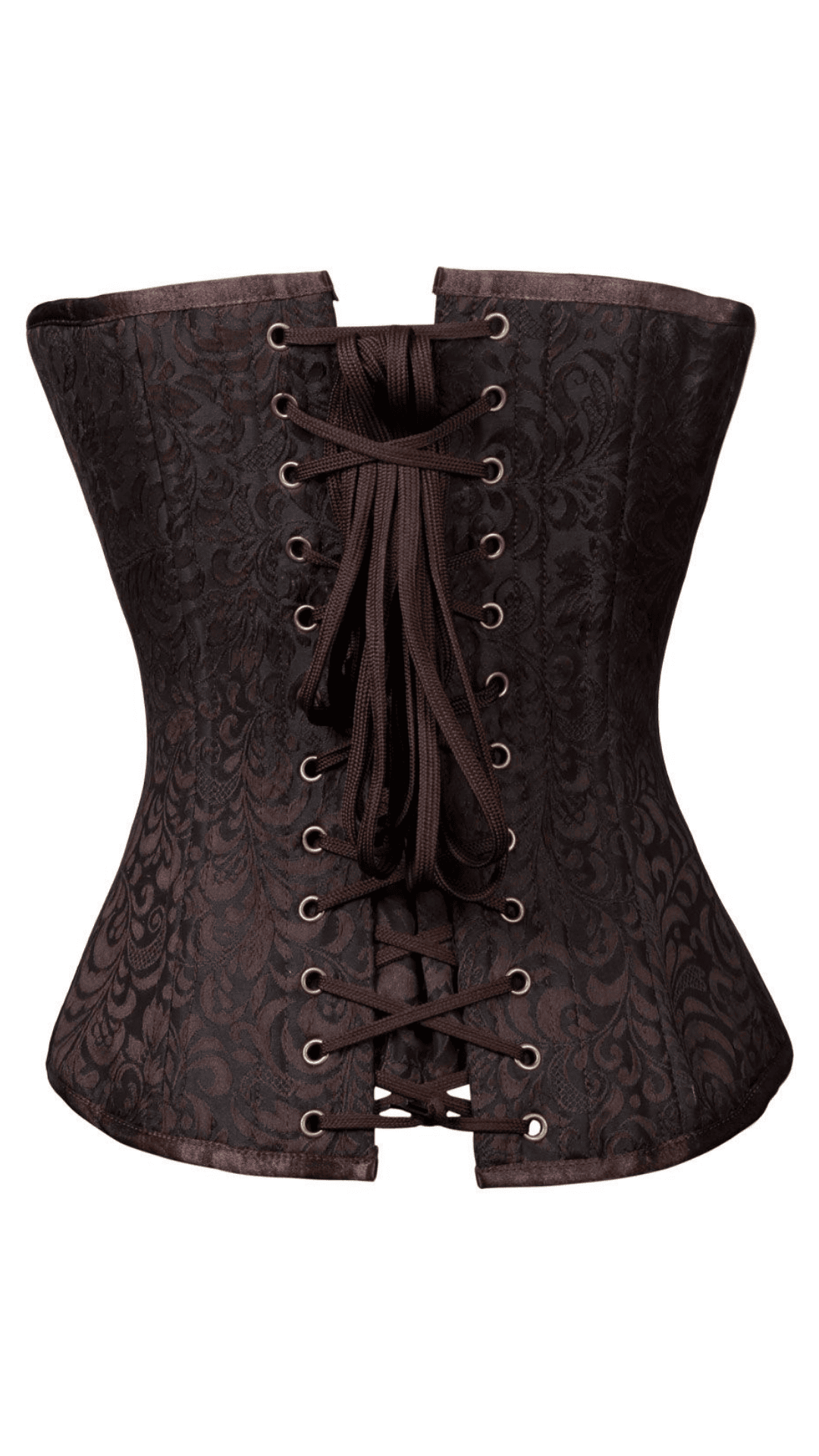 Naughty Kitten Sakima Deluxe Brocade & Chain Corset Rear View 
