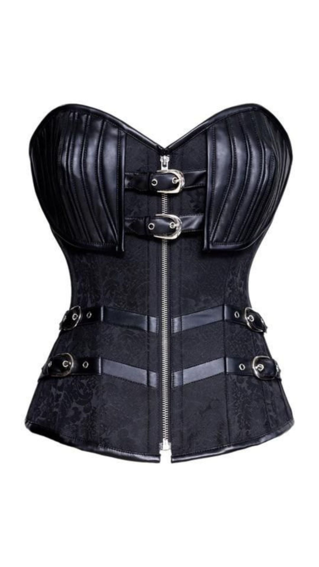 Naughty Kitten Salina Steel Boned Corset Front View