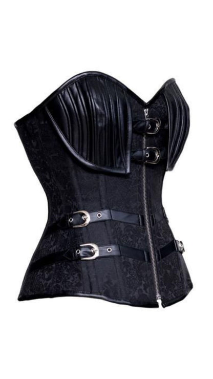 Naughty Kitten Salina Steel Boned Corset Side View