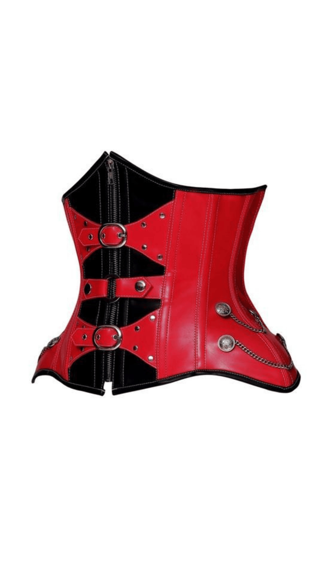Naughty Kitten Scarlett Contour Under-bust Corset Side View