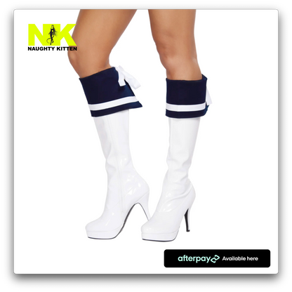 Naughty Kitten Accessories Sailor Boot Cuffs Front View