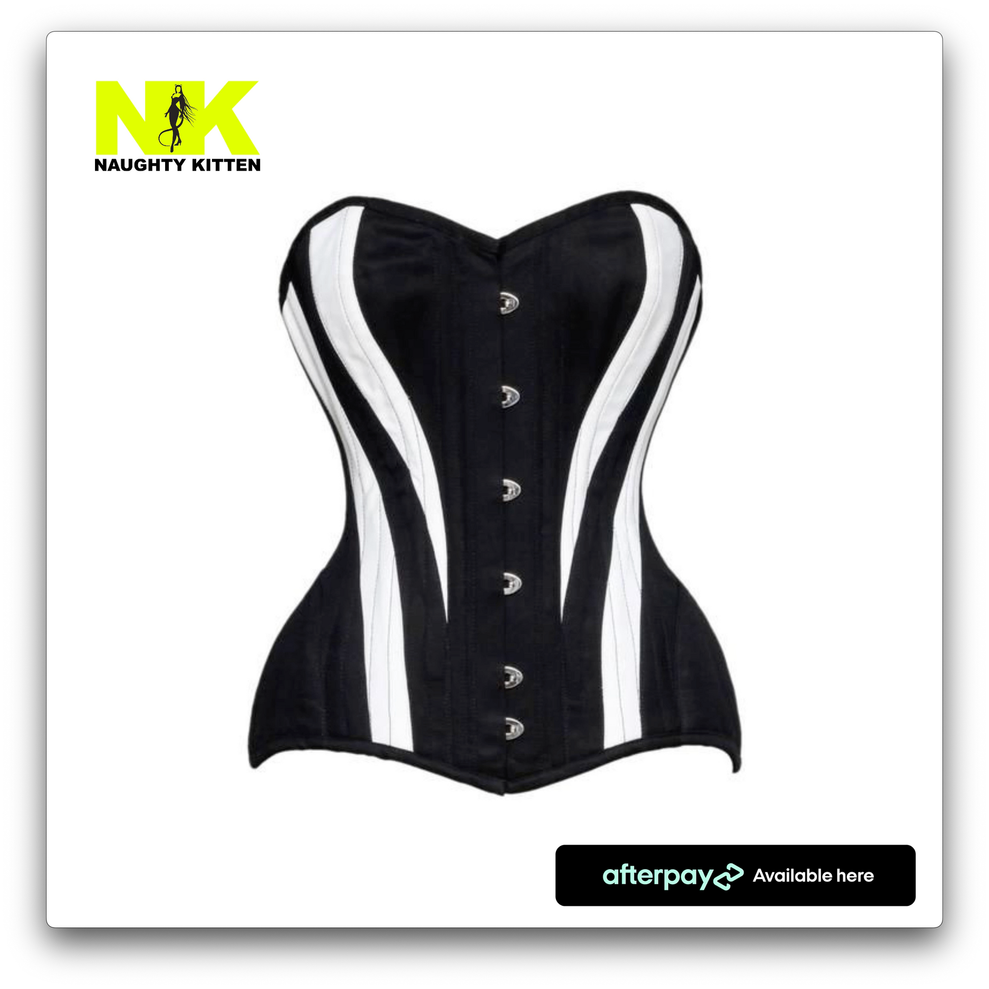 Naughty Kitten Clothing Chrissie Sweetheart Corset Front View