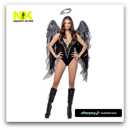 Naughty Kitten Clothing Dark Angels Lusty Costume Front View Halloween Costume