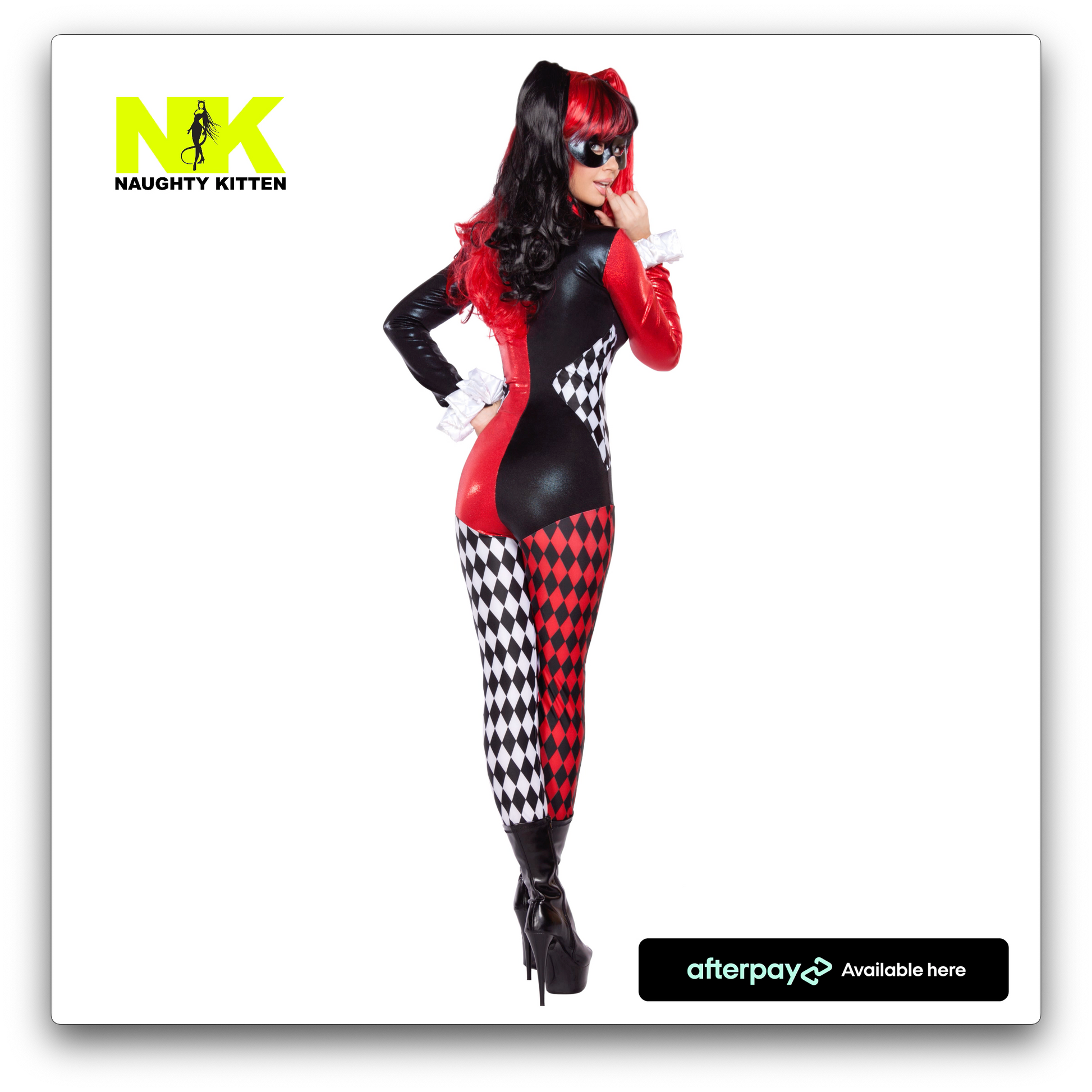 Naughty Kitten Clothing Villainous Vixen Costume Back Rear Size Halloween Costume