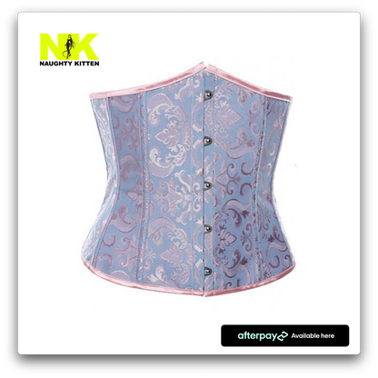 Naughty Kitten Clothing Lily Elegant Brocade Under-bust Corset front View