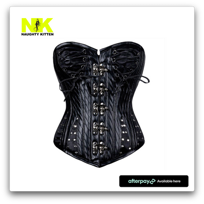 Naughty Kitten Clothing Kitten Luci-Purr Gothic Corset Front View