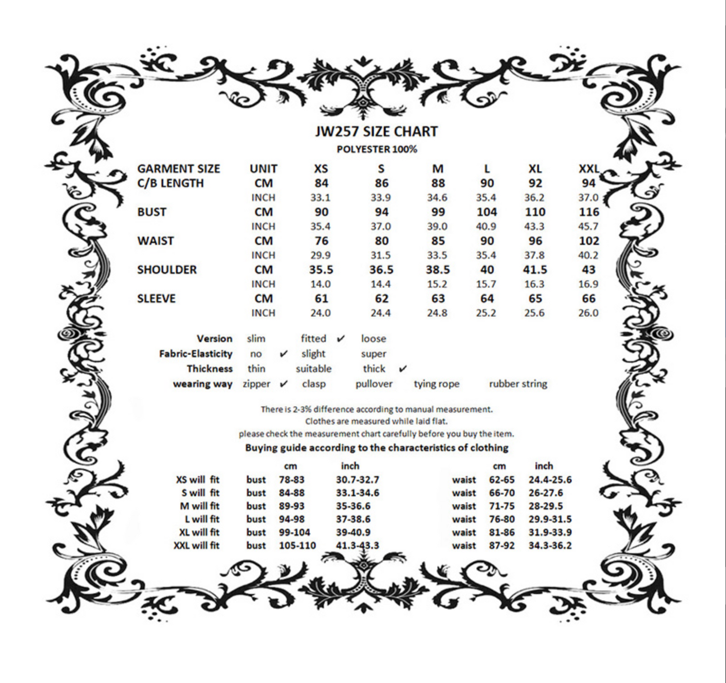 Naughty Kitten Clothing Nocturne Kitty Hooded Coat Alternative Women's Gothic Wear Size Chart