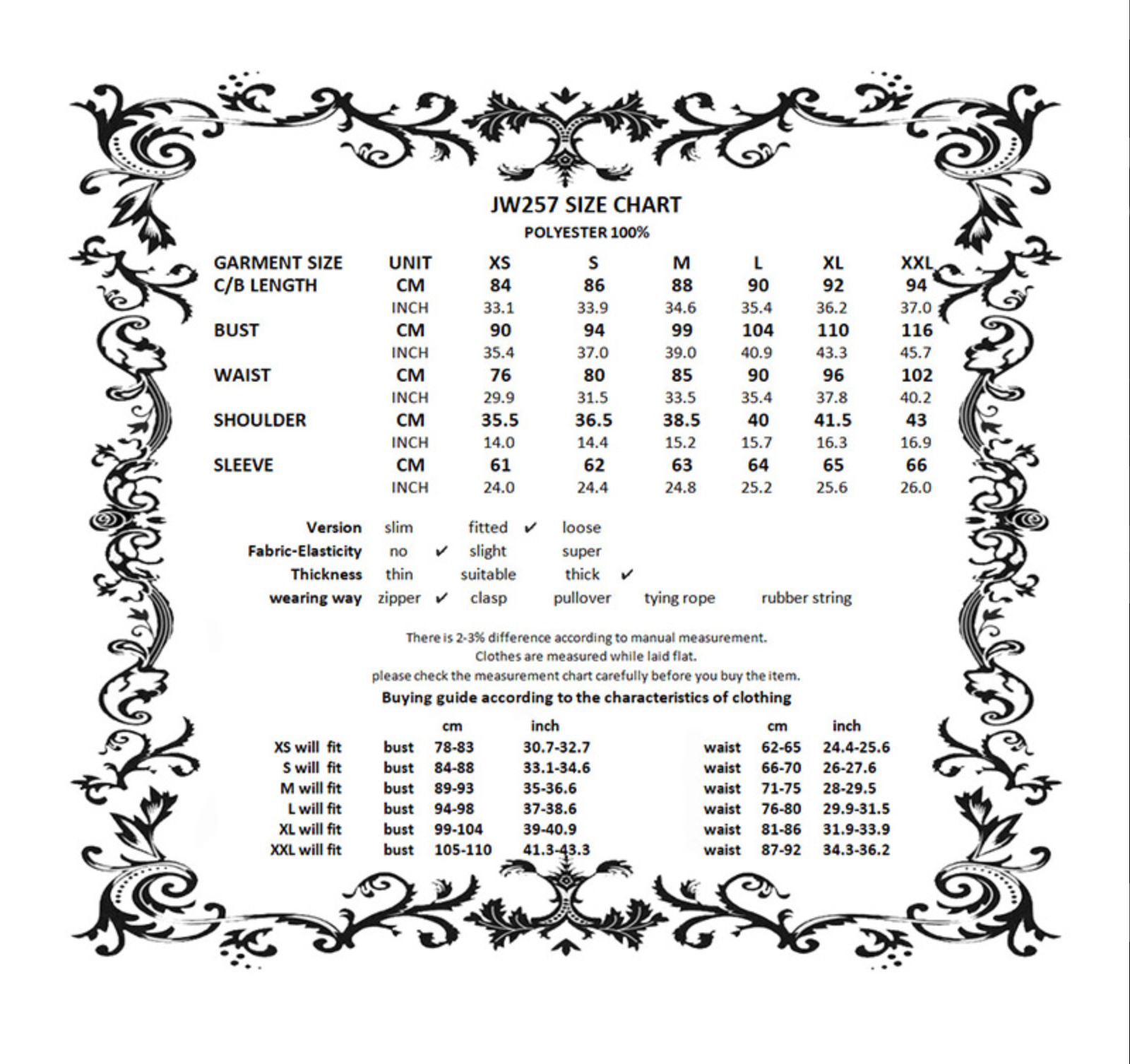 Naughty Kitten Clothing Nocturne Kitty Hooded Coat Alternative Women's Gothic Wear Size Chart