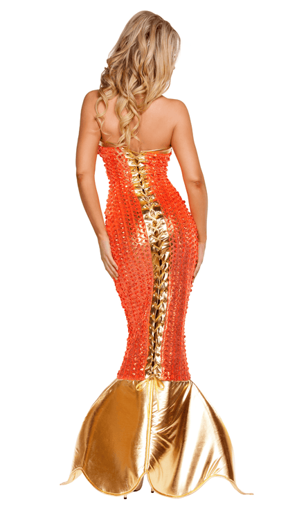 Naughty Kitten Clothing Seductive Ocean Siren Costume Rear View Halloween Costume