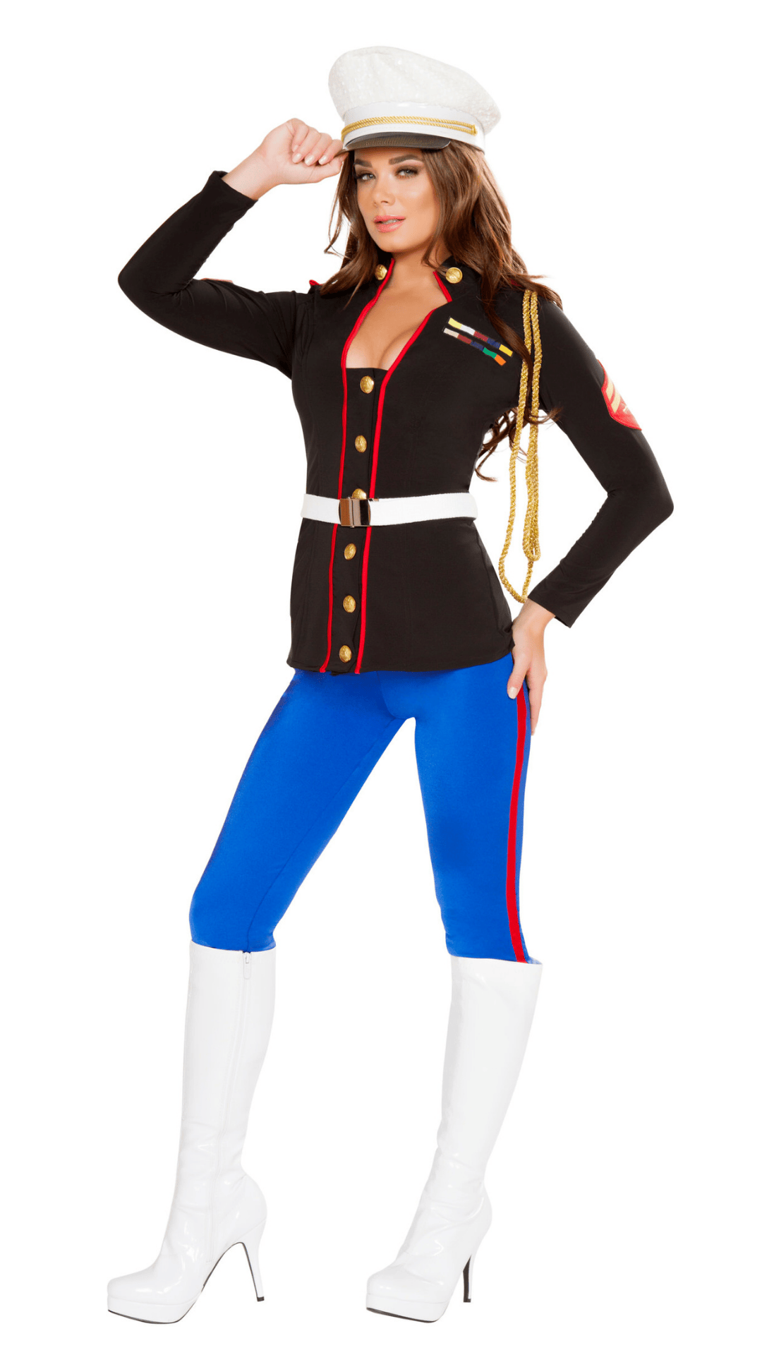 Naughty Kitten Clothing Sexy Marine Corporal Costume Front View Halloween Costume