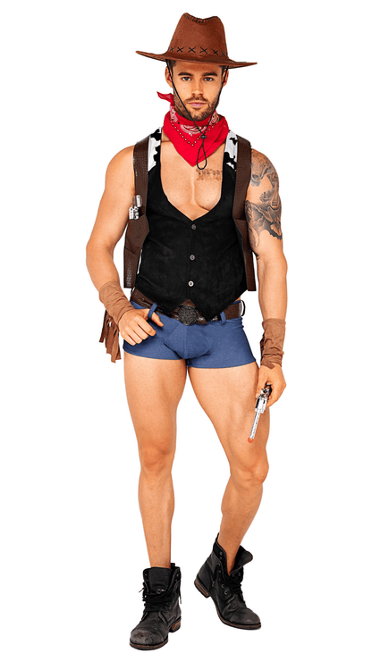 Naughty Kitten Clothing Showdown Cowboy Costume Front View Halloween Costume