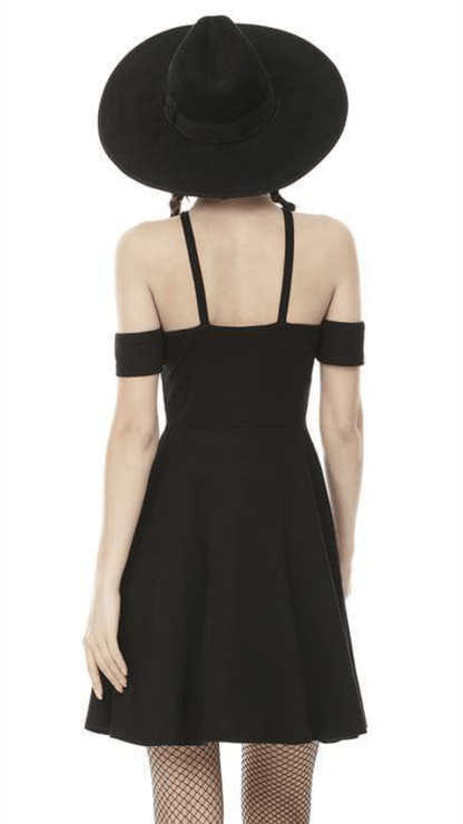 Naughty Kitten Clothing Sinister Hex Dress Rear View Alternative Gothic Women's Wear Dress