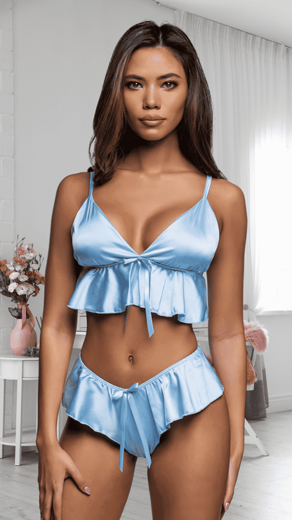 Naughty Kitten Clothing Sweet Flutter Set Front View Women's Lingerie Sleepwear