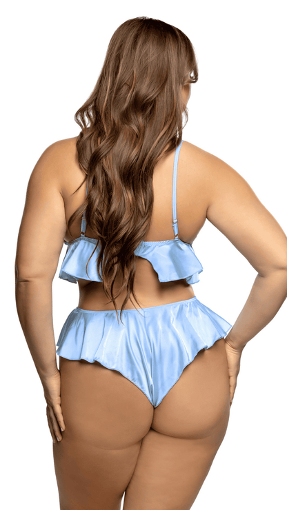 Naughty Kitten Clothing Sweet Flutter Set Rear View Women's Plus Size Lingerie Sleepwear